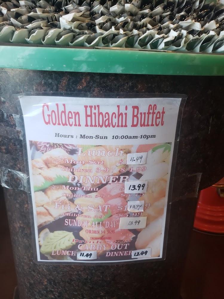 Golden Hibachi Buffet Menu image 1