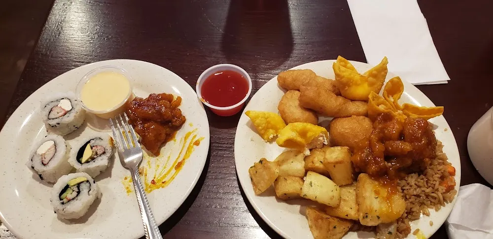 Potatoes and Sweet N Sour Chicken